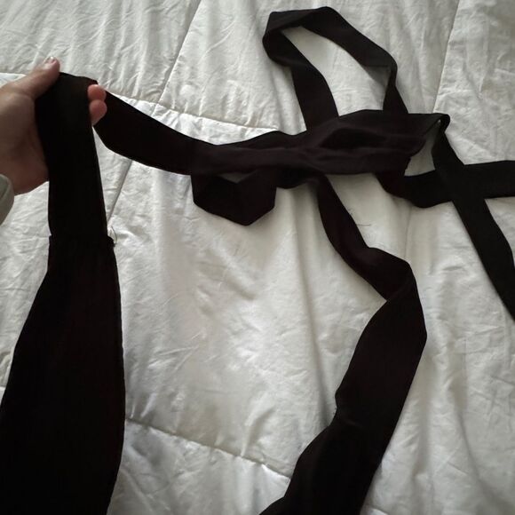 NWT SHEIN BAE Crisscross Backless Knot Tank Romper Size S (4) Black - Picture 9 of 16